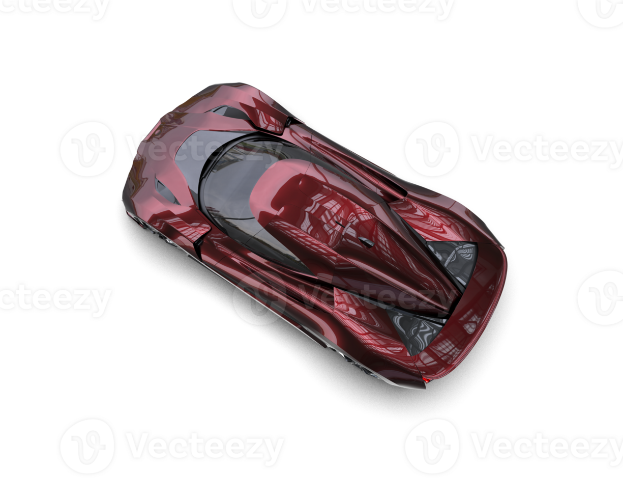 Realistic sport car isolated on background. 3d rendering - illustration png