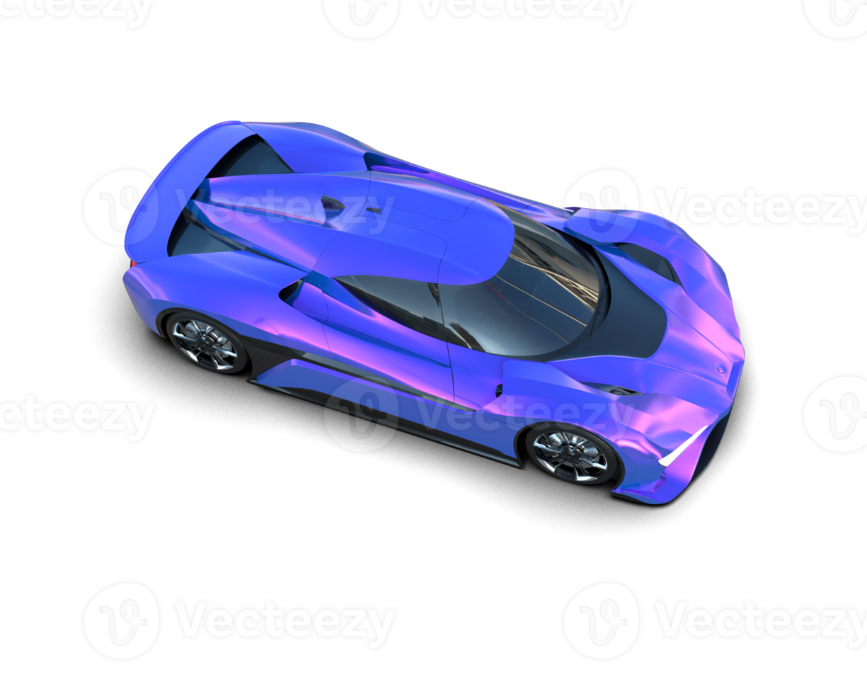 Realistic sport car isolated on background. 3d rendering - illustration png
