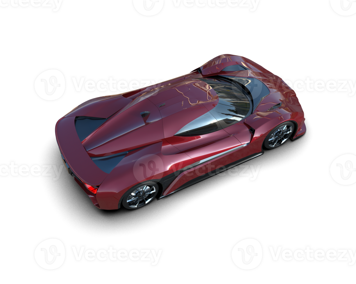Realistic sport car isolated on background. 3d rendering - illustration png