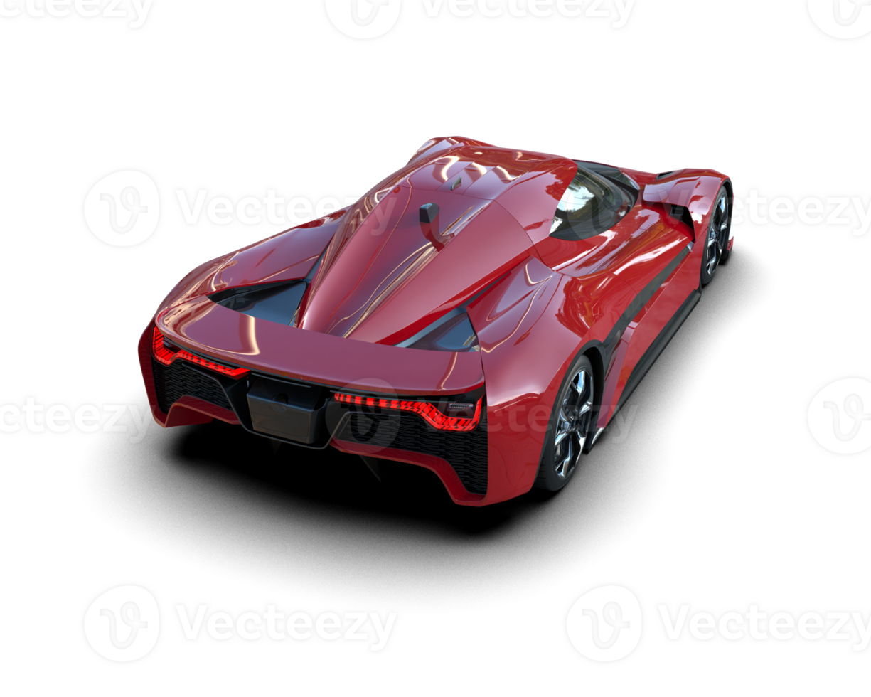 Realistic sport car isolated on background. 3d rendering - illustration png