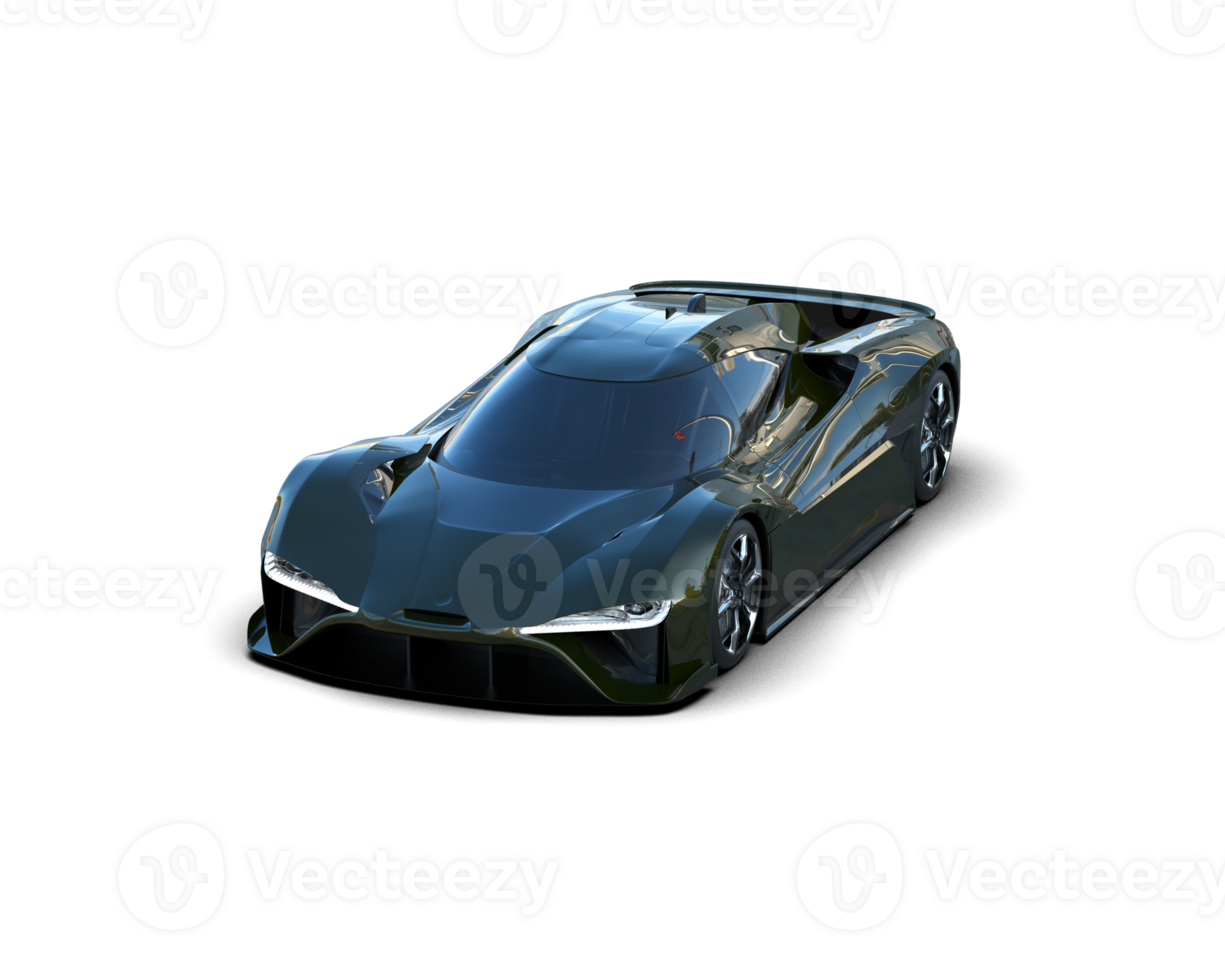 Realistic sport car isolated on background. 3d rendering - illustration png