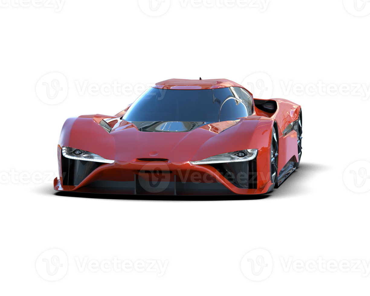 Realistic sport car isolated on background. 3d rendering - illustration png