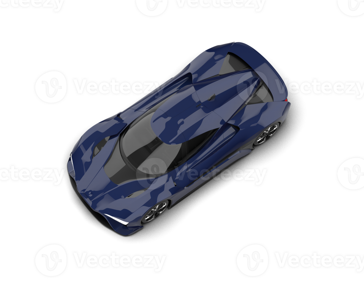Realistic sport car isolated on background. 3d rendering - illustration png