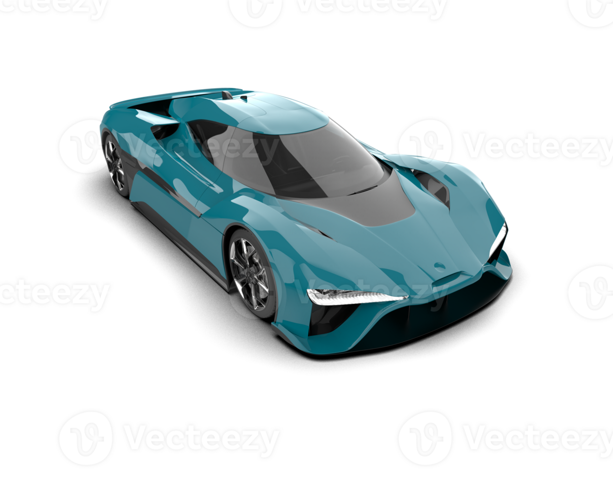 Realistic sport car isolated on background. 3d rendering - illustration png