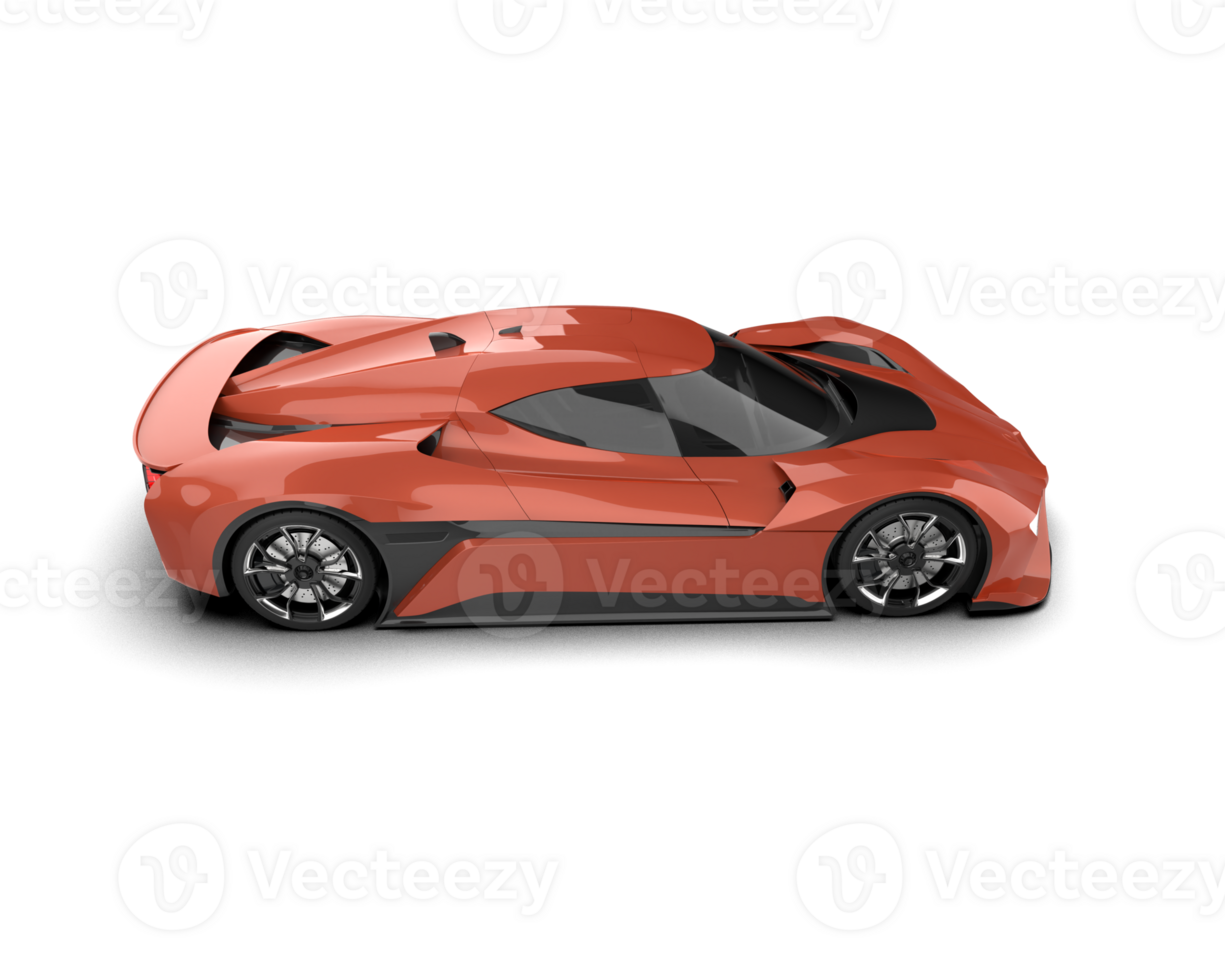 Realistic sport car isolated on background. 3d rendering - illustration png