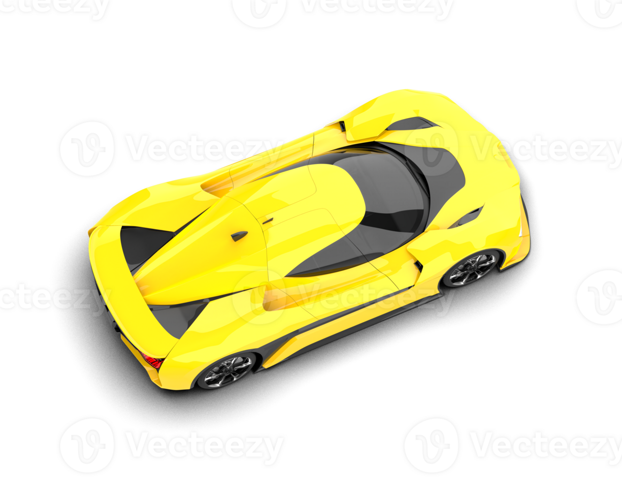 Realistic sport car isolated on background. 3d rendering - illustration png