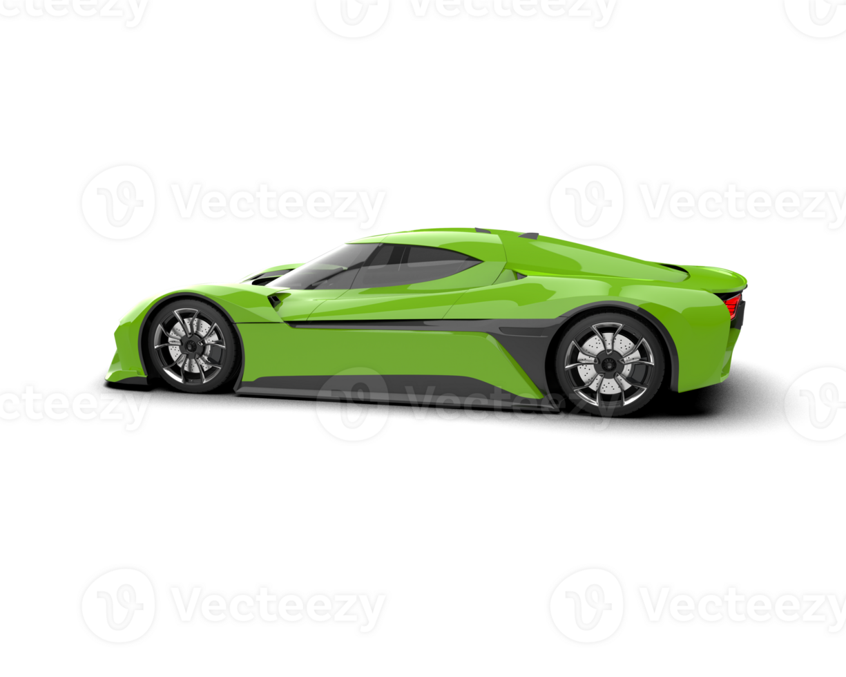 Realistic sport car isolated on background. 3d rendering - illustration png