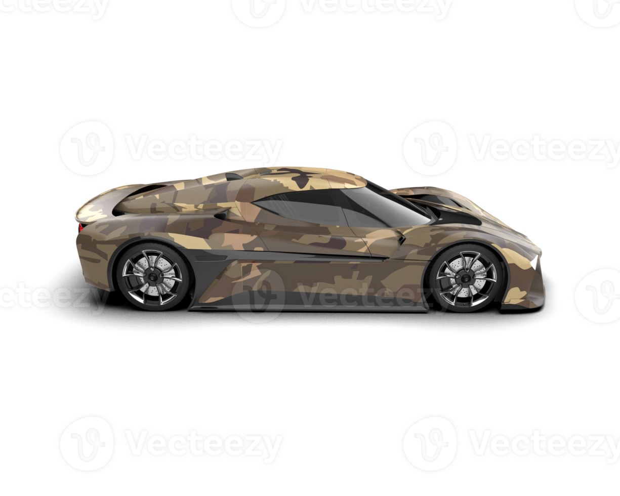 Realistic sport car isolated on background. 3d rendering - illustration png