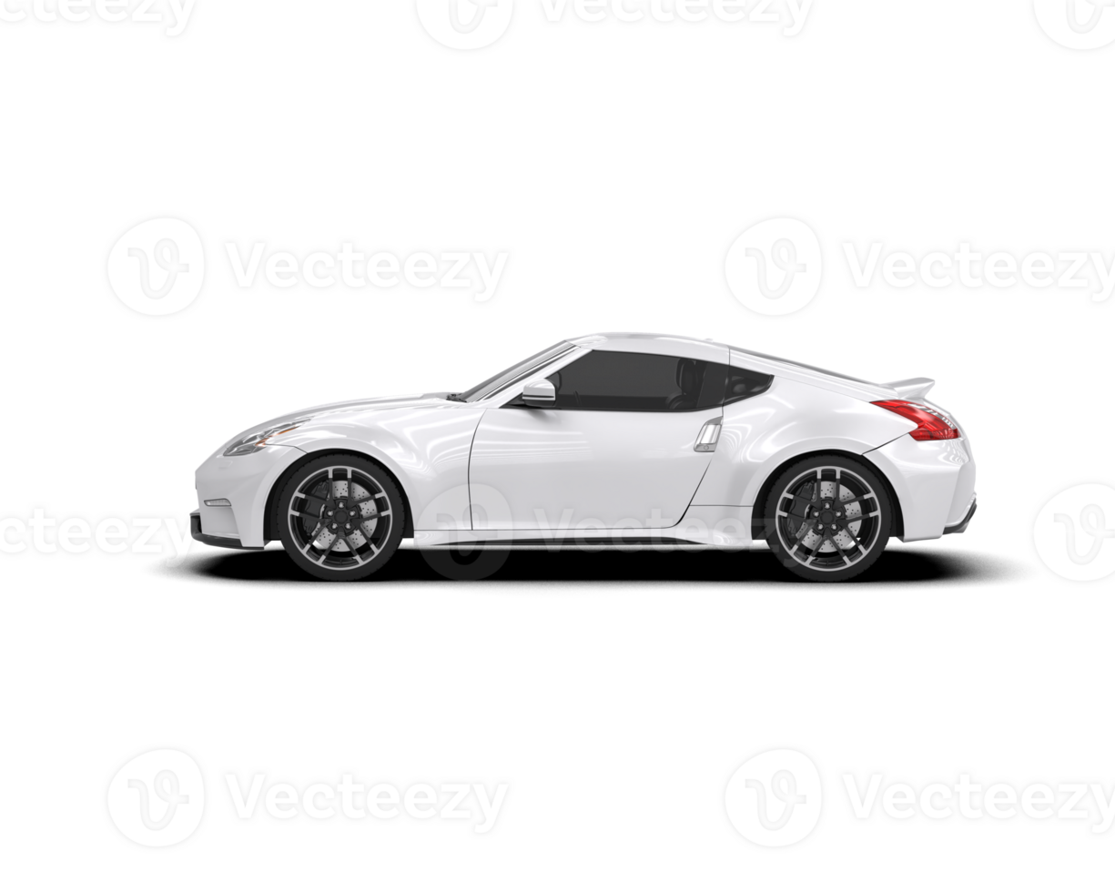Realistic sport car isolated on background. 3d rendering - illustration png