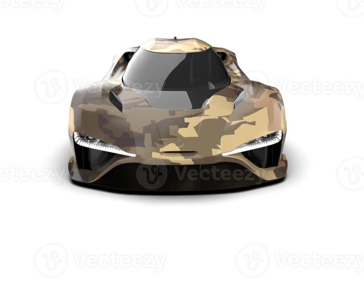 Realistic sport car isolated on background. 3d rendering - illustration png