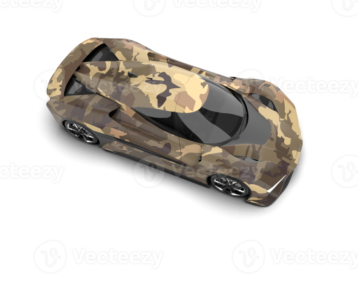 Realistic sport car isolated on background. 3d rendering - illustration png