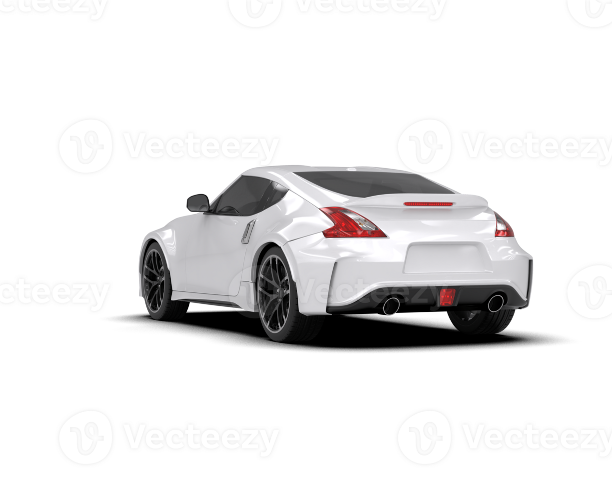 Realistic sport car isolated on background. 3d rendering - illustration png