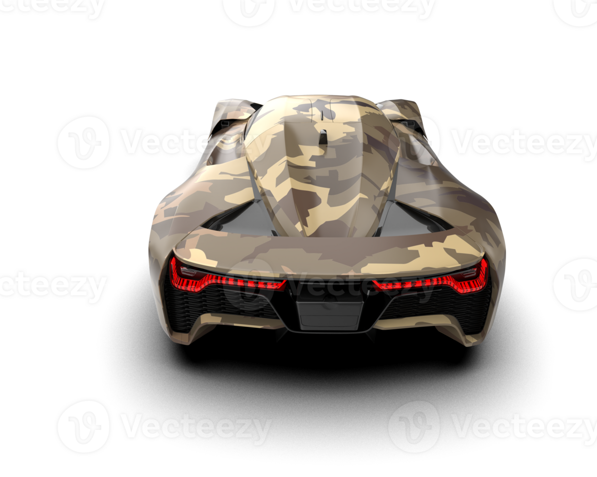 Realistic sport car isolated on background. 3d rendering - illustration png