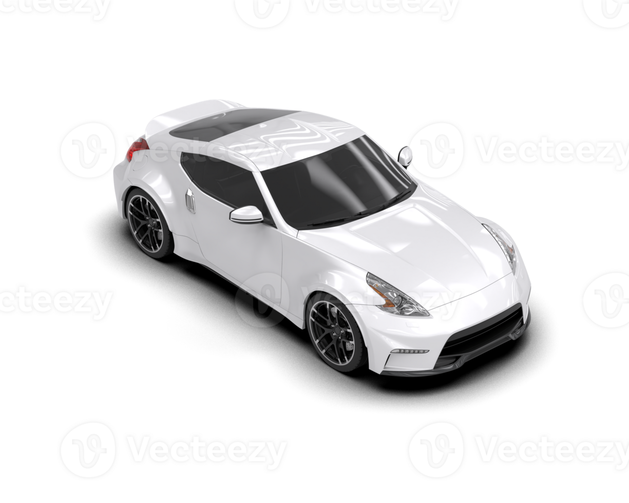 Realistic sport car isolated on background. 3d rendering - illustration png