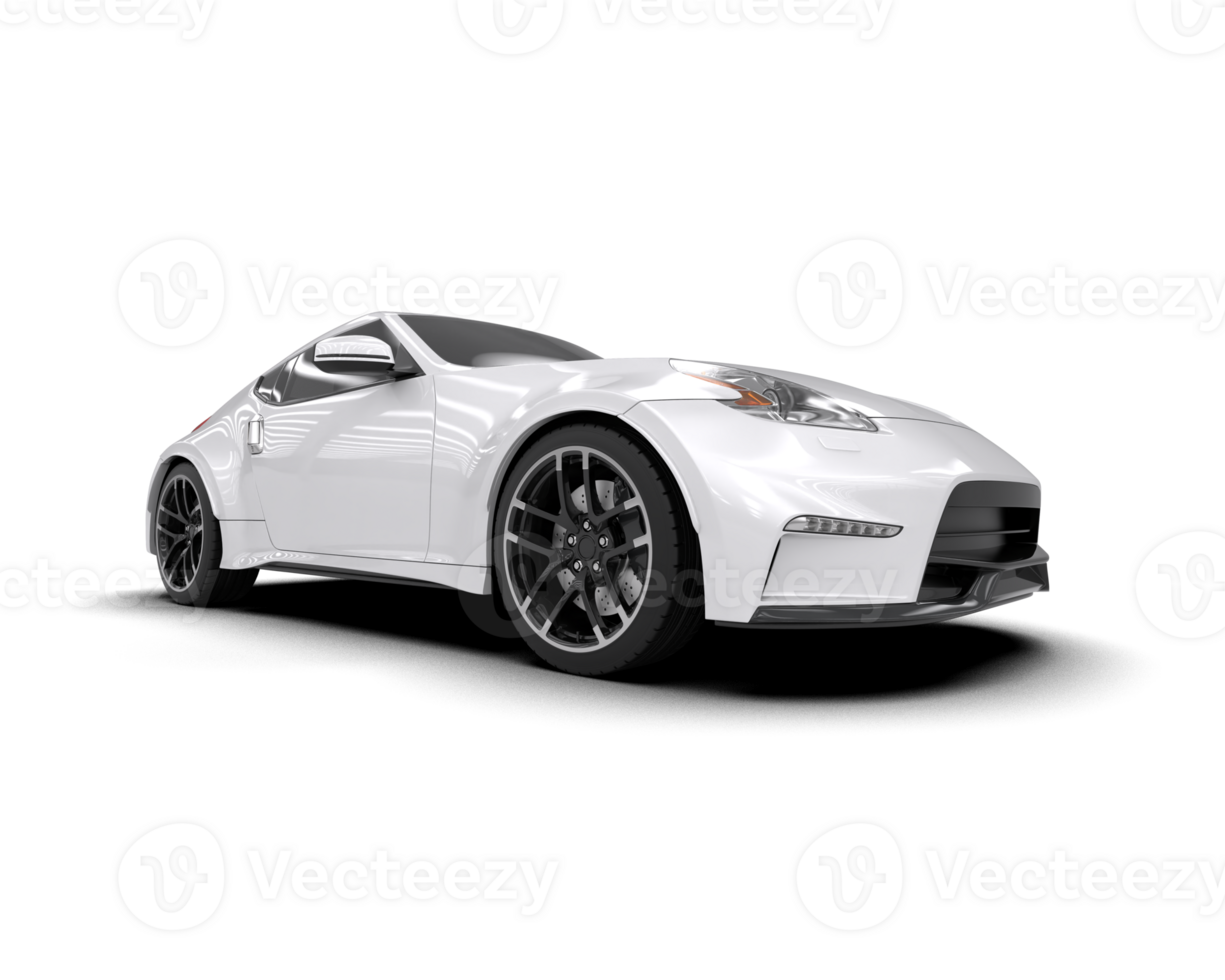 Realistic sport car isolated on background. 3d rendering - illustration png