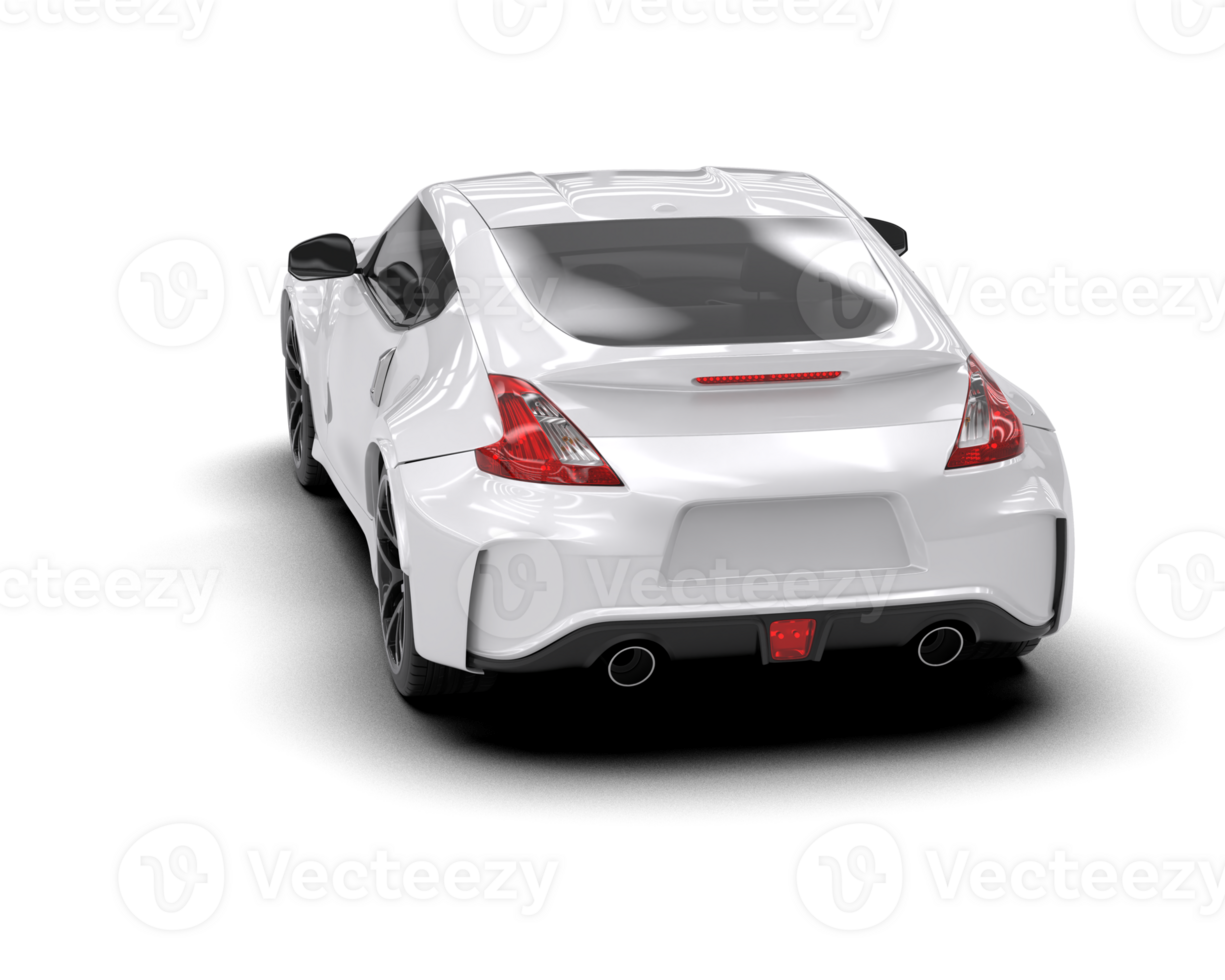 Realistic sport car isolated on background. 3d rendering - illustration png