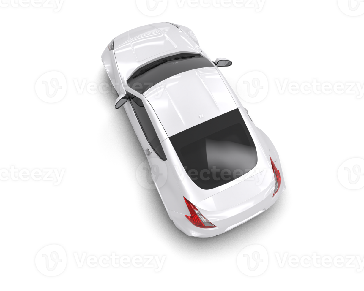 Realistic sport car isolated on background. 3d rendering - illustration png