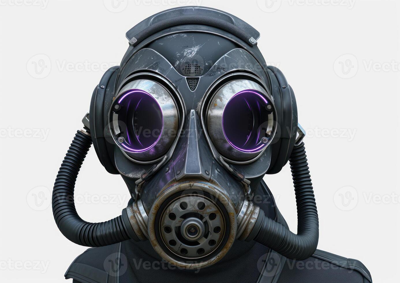 an image of a man in gas mask, photo