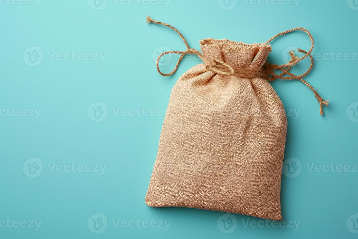 a simple bag tied with a small string, photo