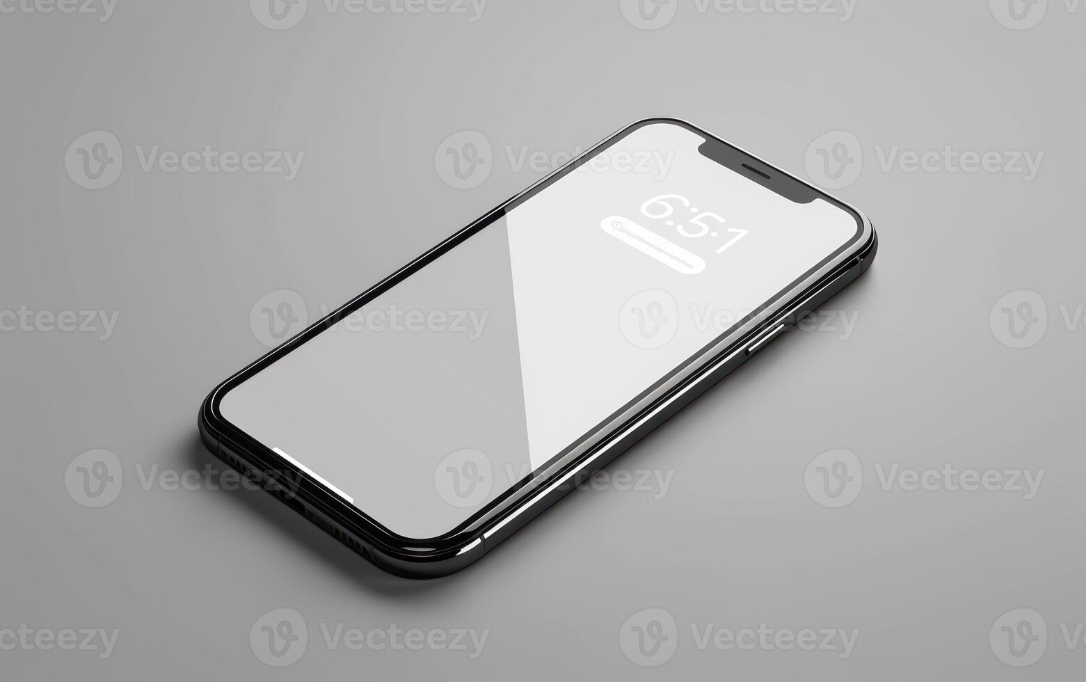 an empty iphone 12 concept on the dark surface, photo