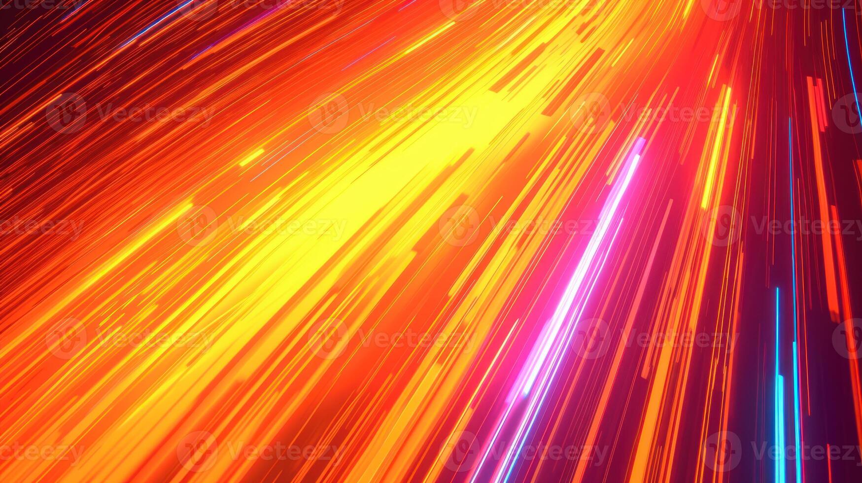 the colors of blue and orange from light streaks on them, photo