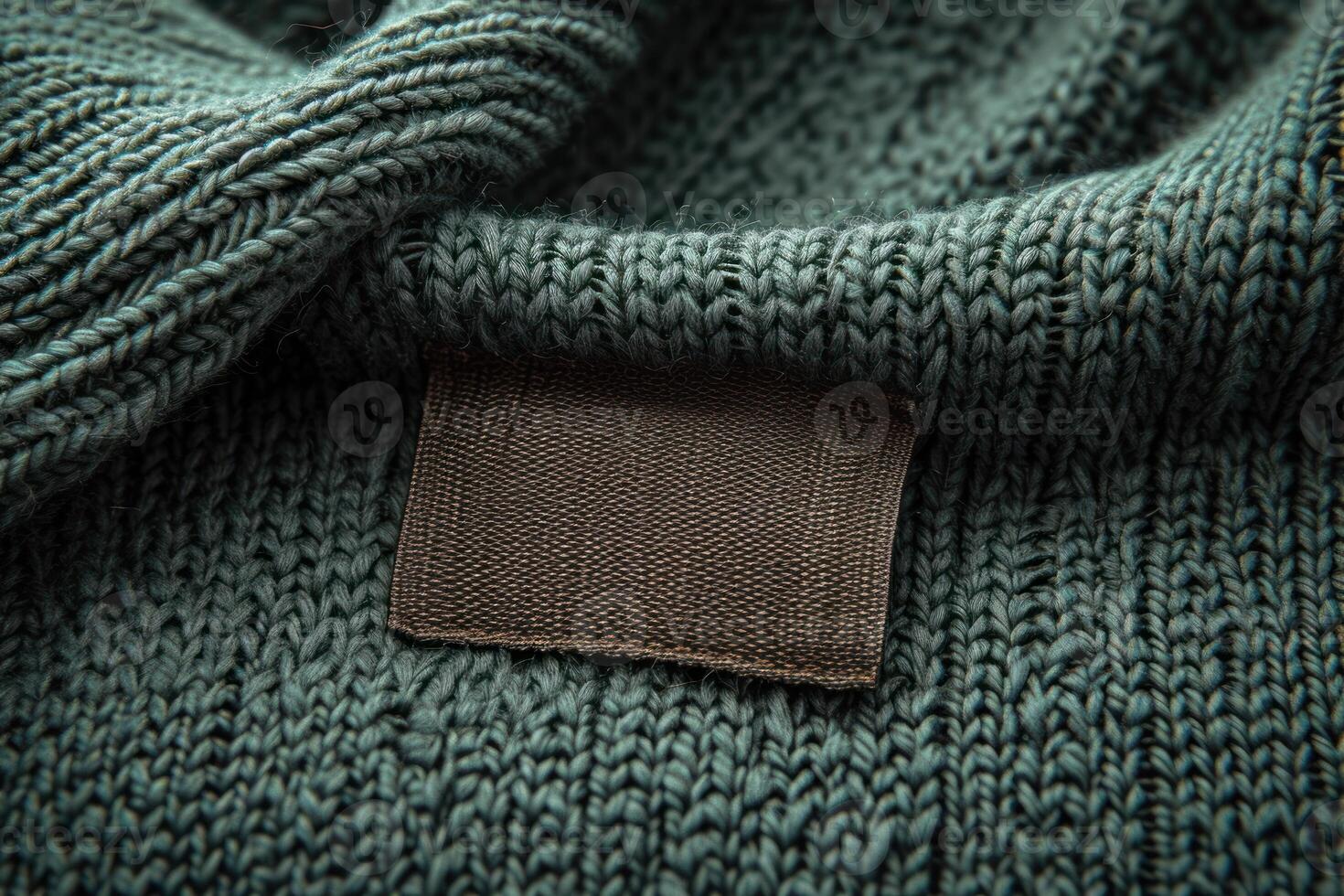 an up close view of the back end of a knit suit, photo