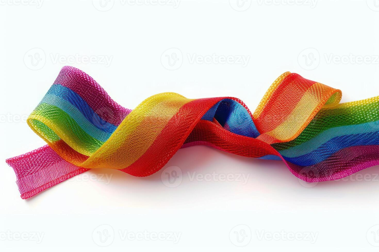 the ribbon is draped in stripes colorfully, photo