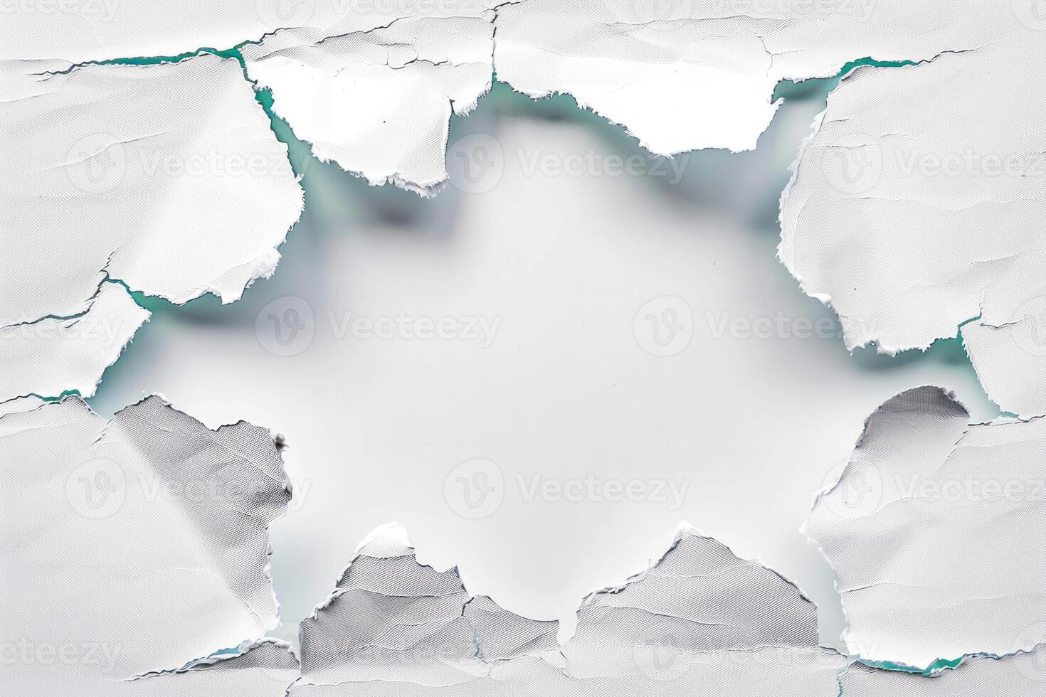 a white background with blue, and green paint, photo