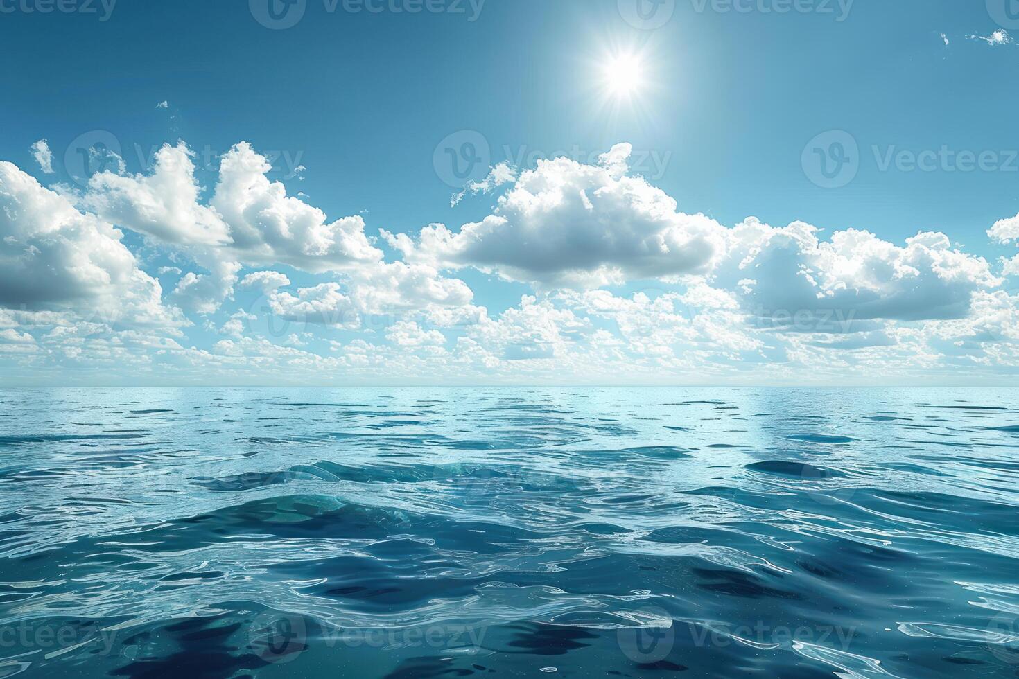 there is one body or an ocean that appears very calm, photo
