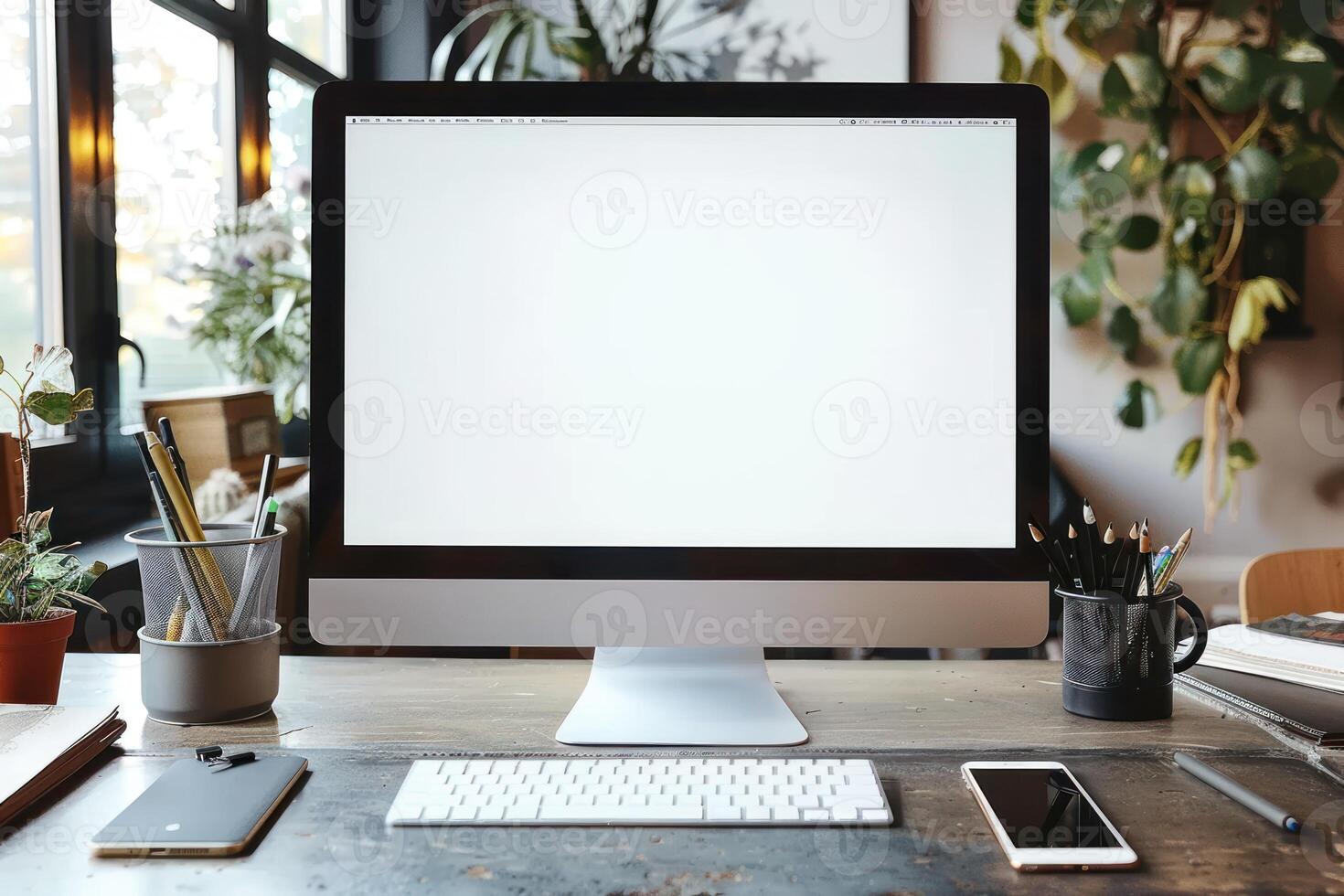 an open computer with a display, mouse and tablet, photo