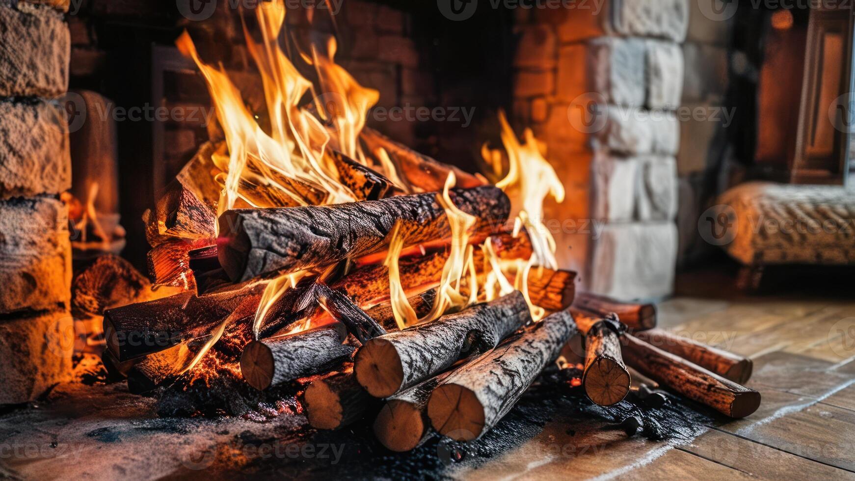 a fire that flames up on it's own, photo