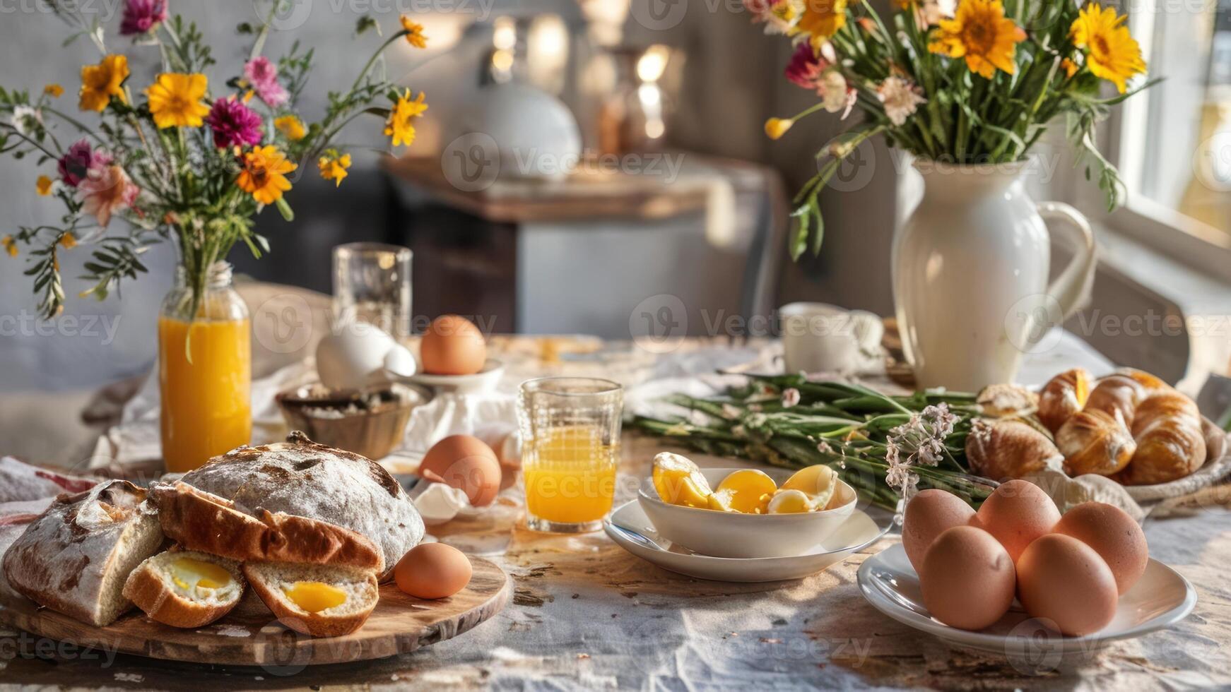 many different items are sitting on the table, photo