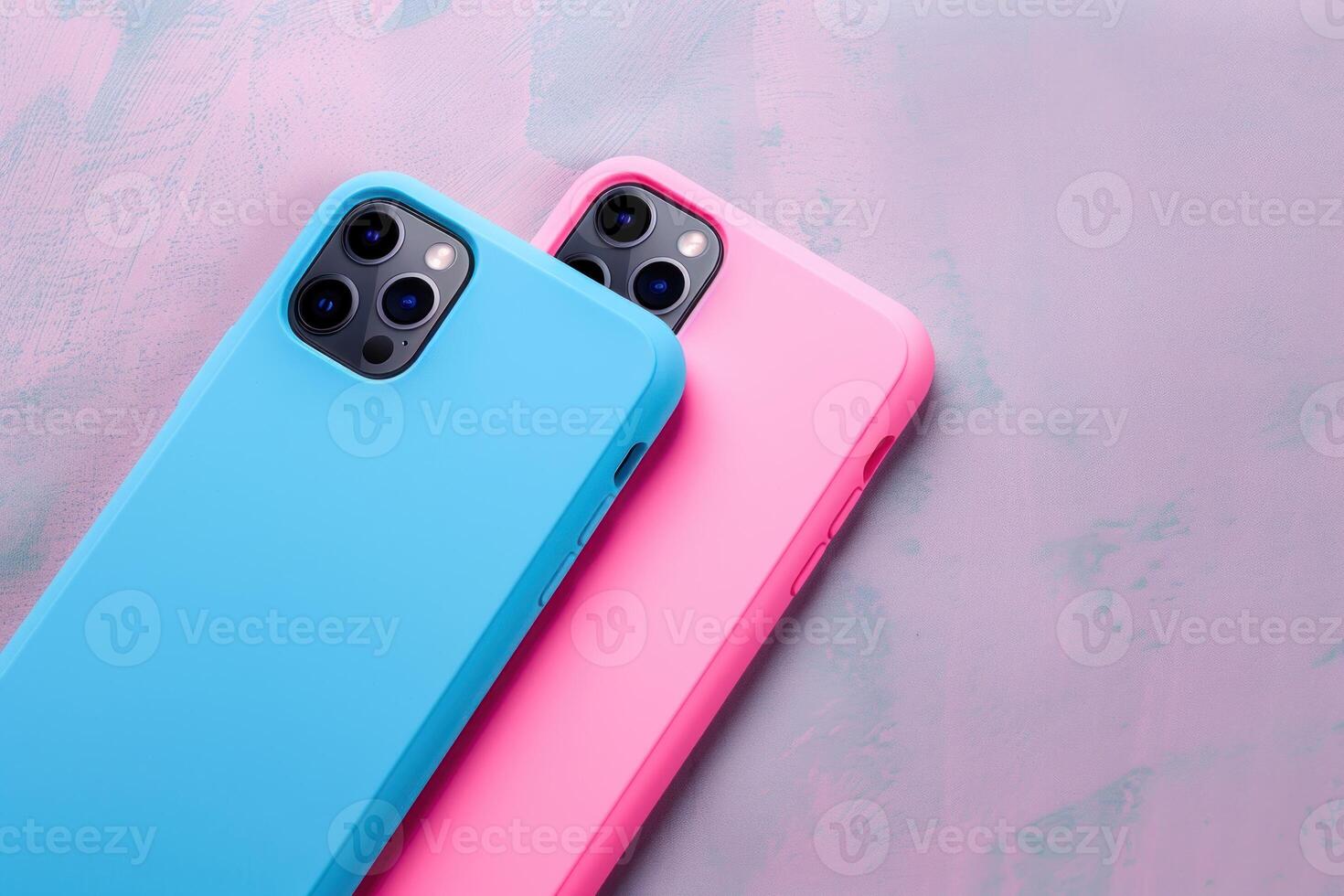 two iphone 12 cameras are resting on one another, photo
