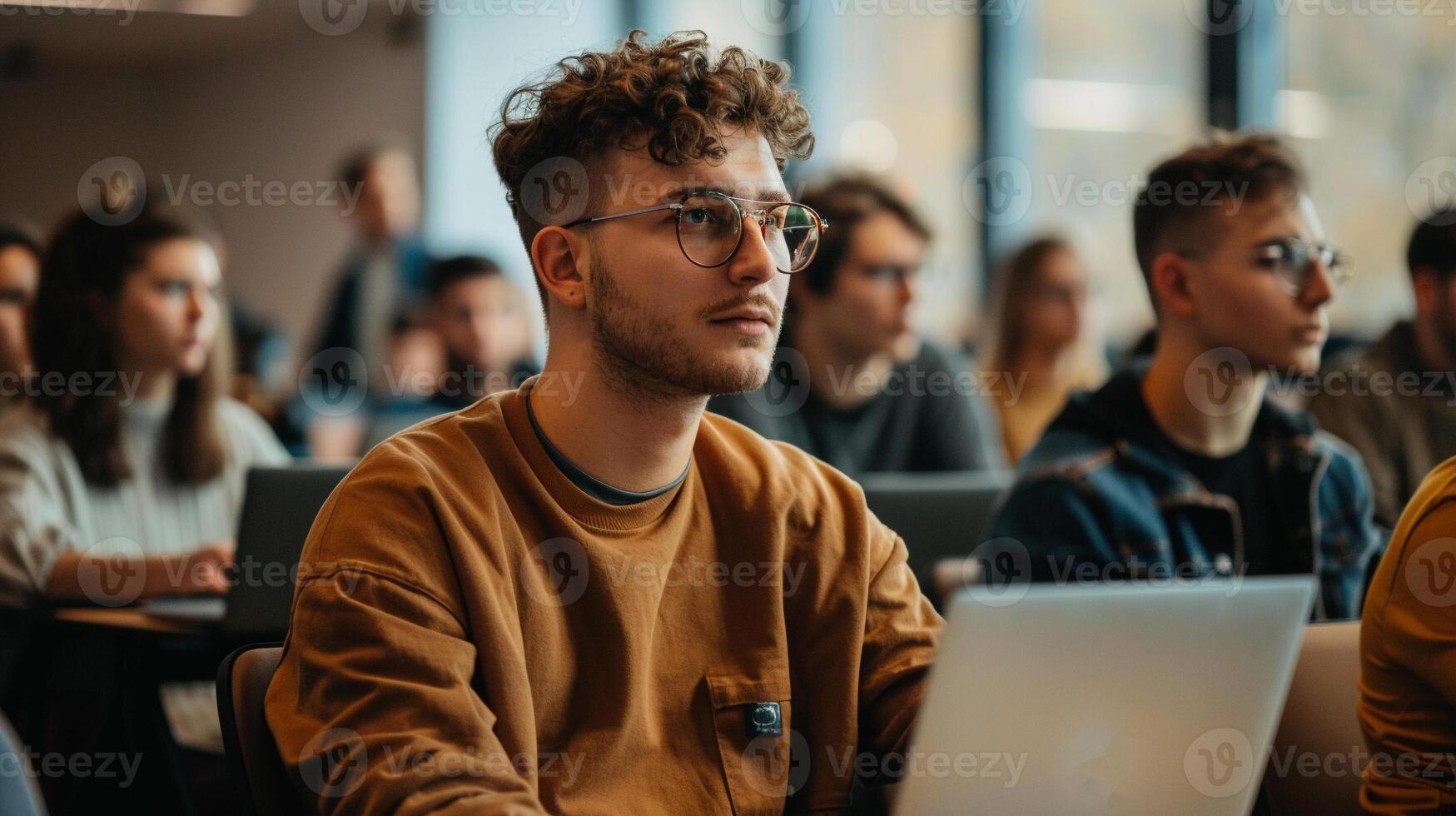 Focused Students in Class photo