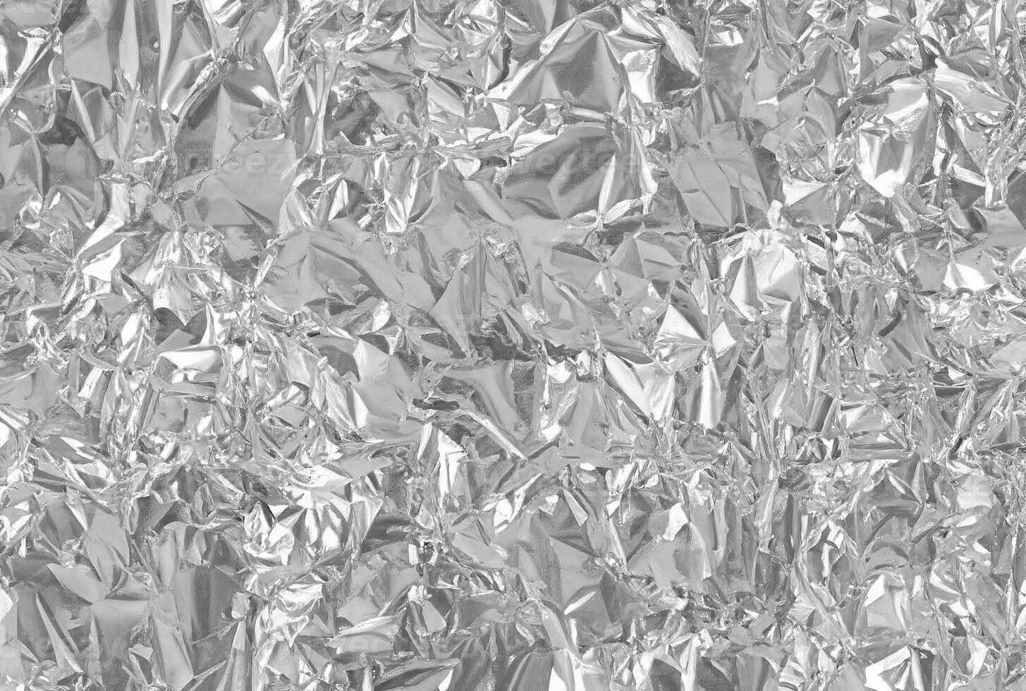 Shiny Silver Foil Leaf Texture - Abstract Grey Wrapping Paper for Design Background photo