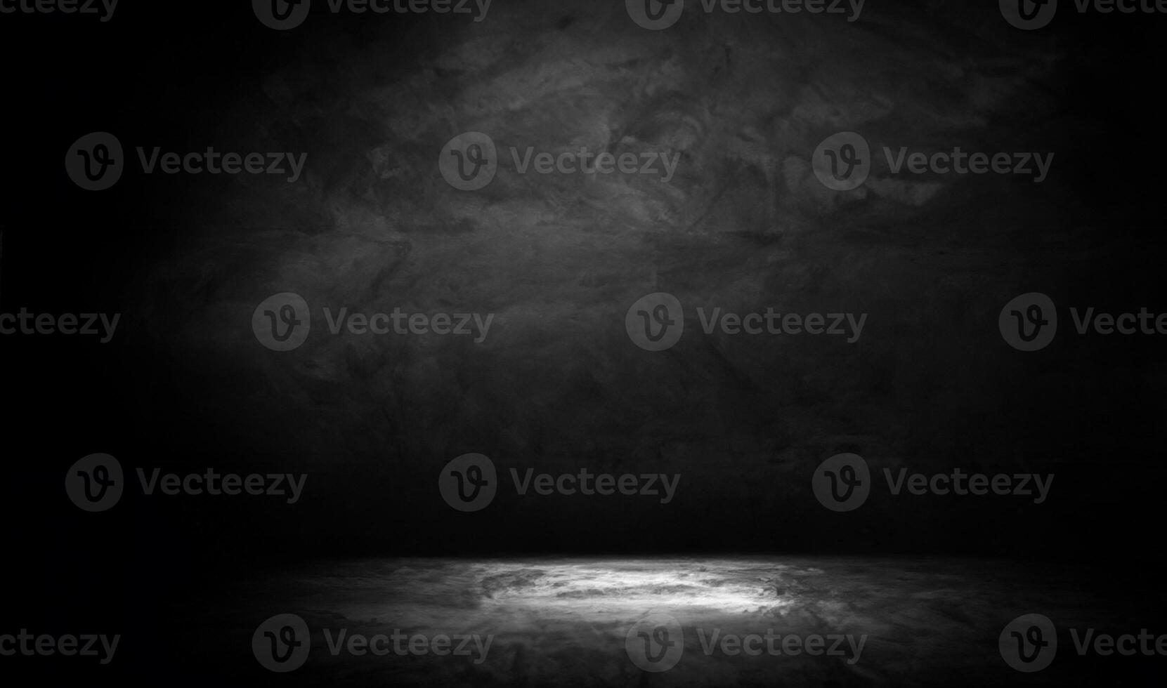 Close-up of Empty Brown Wooden Table with Blurred Old Black Brick Wall Background for Product Display or Photomontage photo