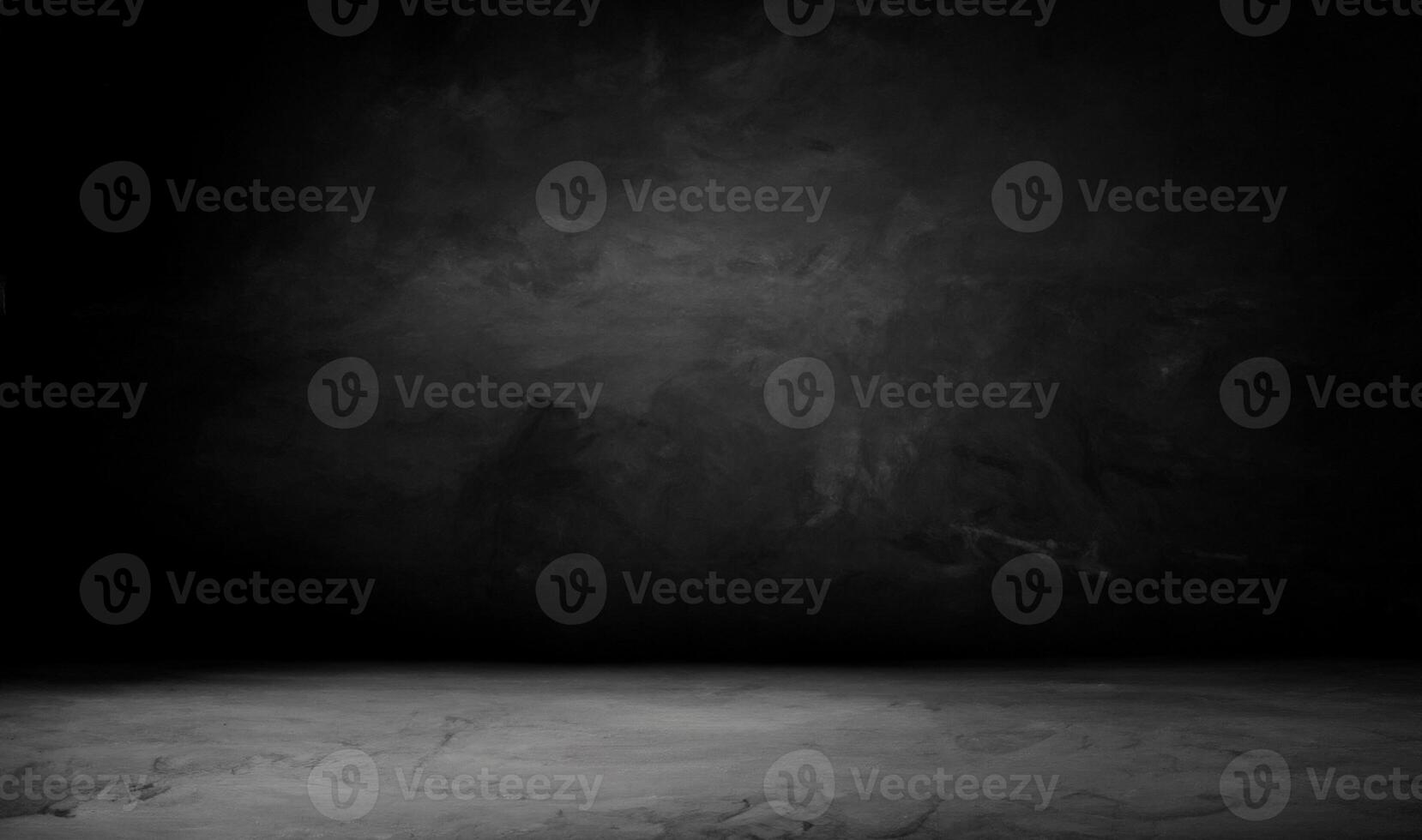 Close-Up of Empty Brown Wooden Table with Blurred Old Black Brick Wall Background for Product Display photo