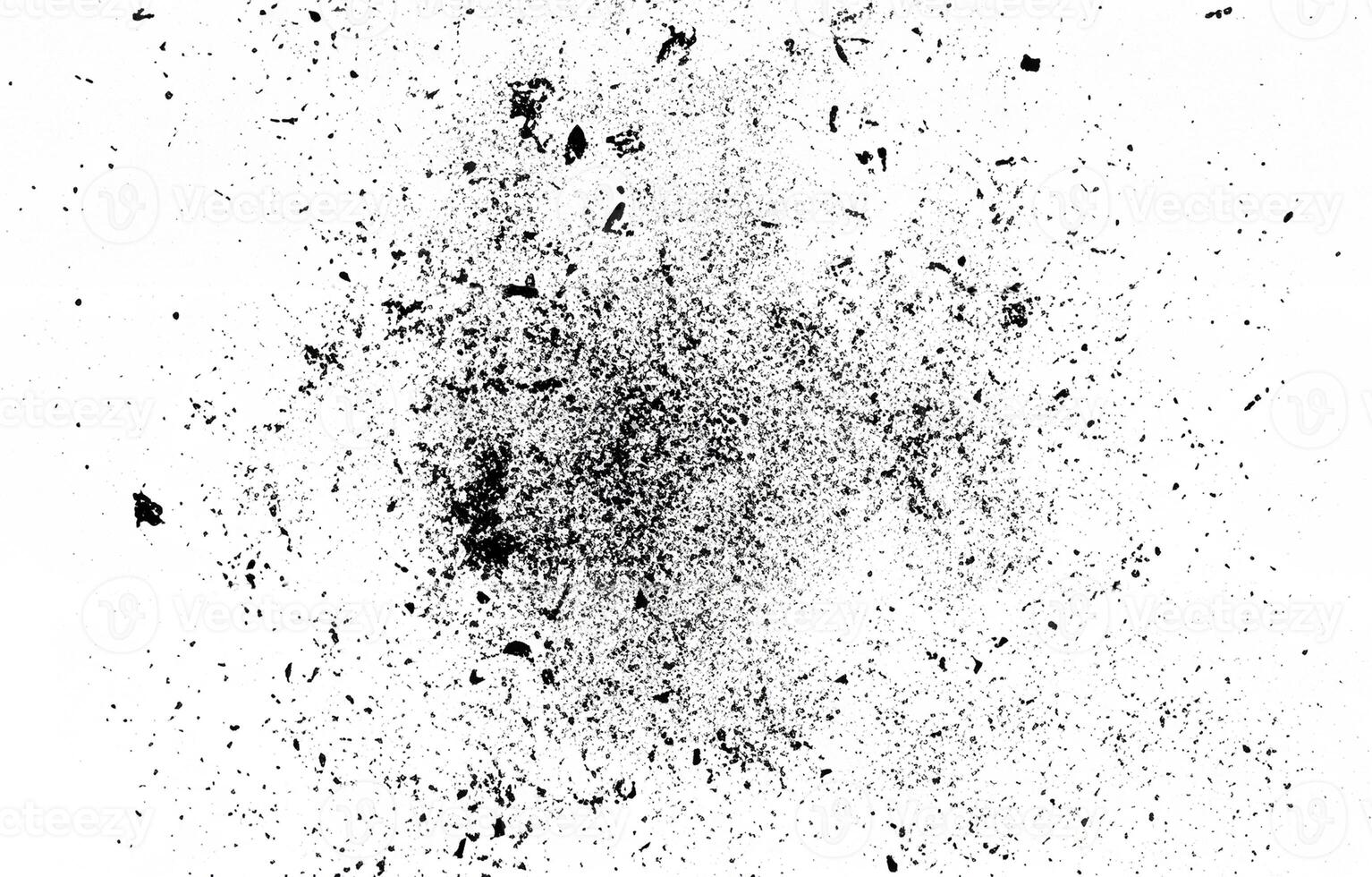 Black Ink Explosion with Particles and Dust photo