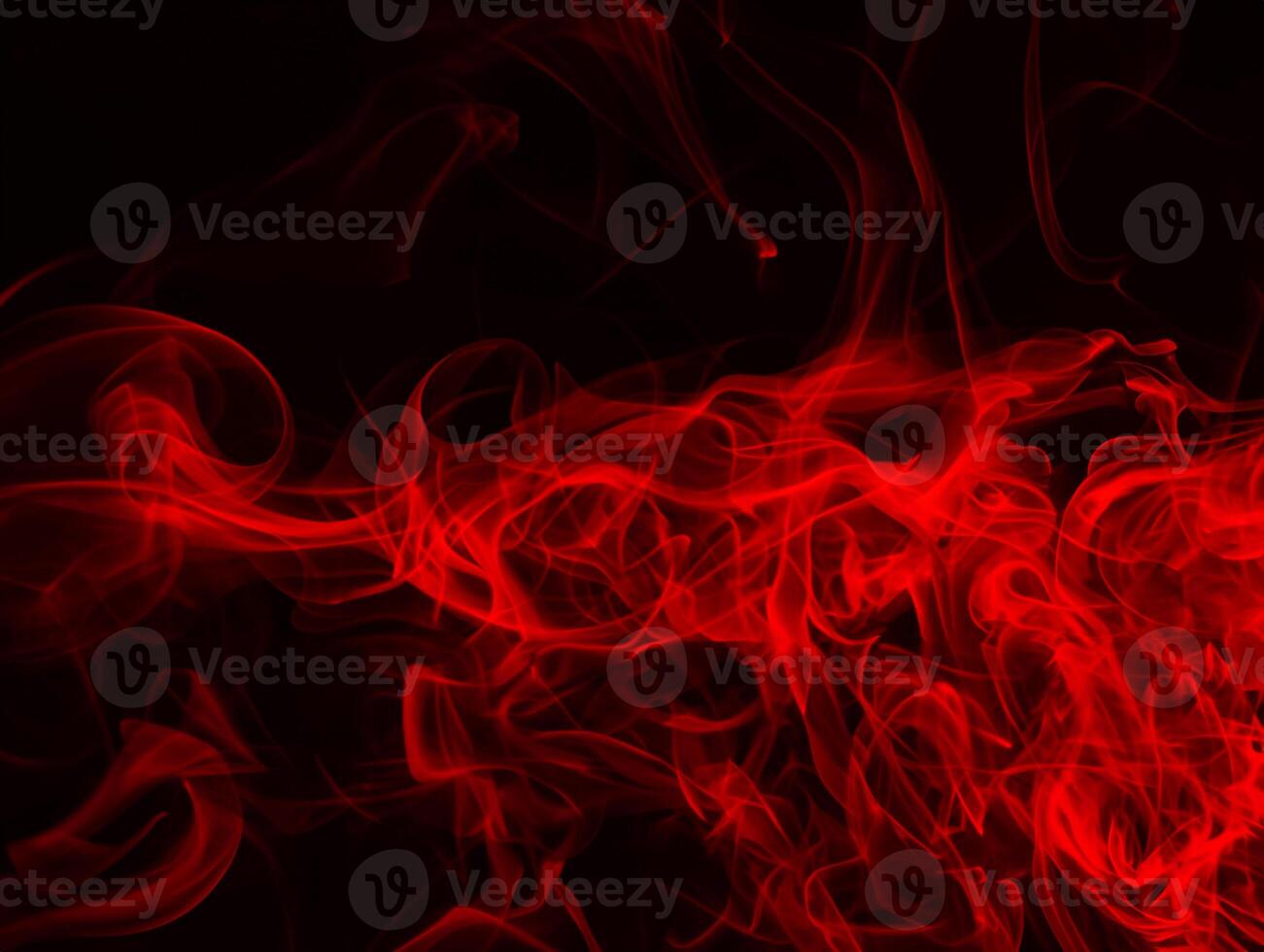 Crimson Smoke Swirls in Dark Background, Abstract Fire Concept photo