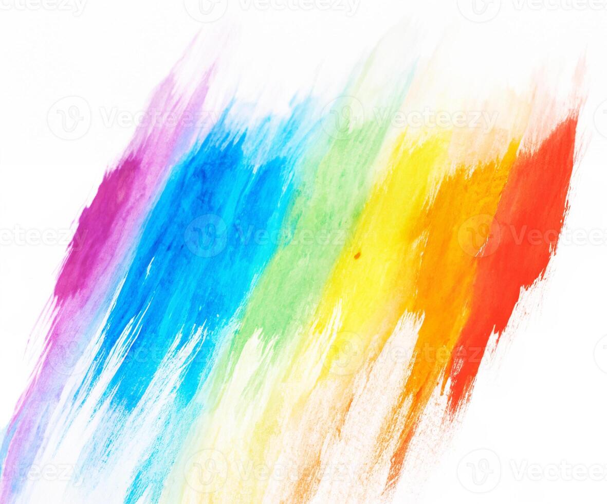 Colorful Rainbow Gradient with Paint Strokes photo