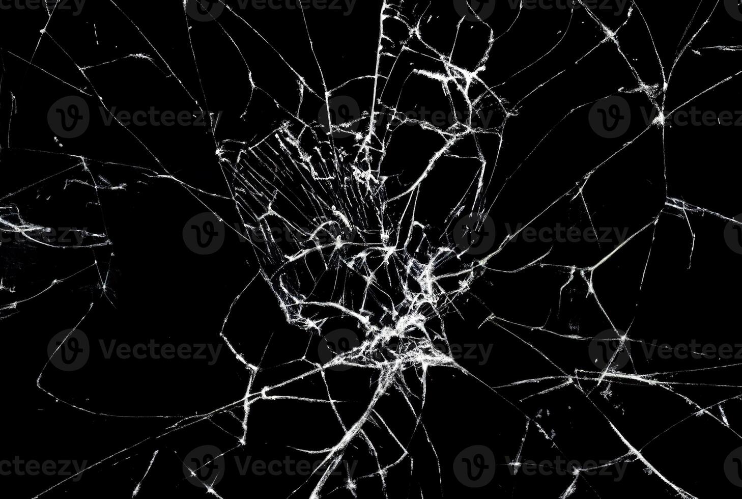 Cracked Glass Texture, Abstract Smartphone Screen Damage photo