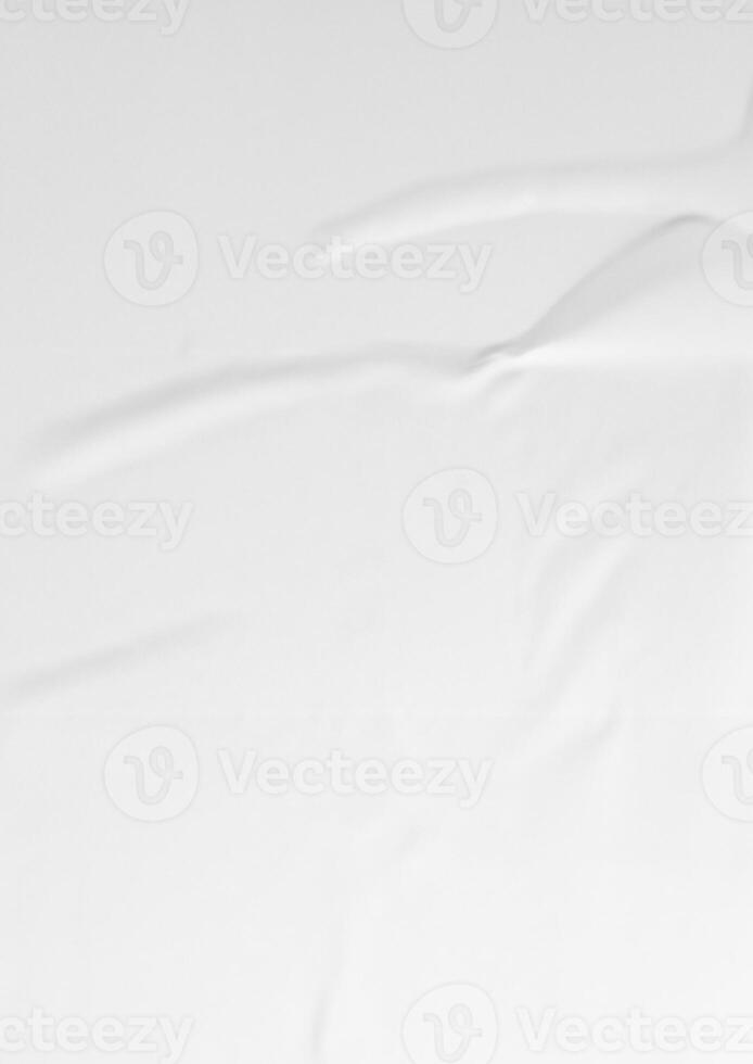 Close-Up of Glued Paper Elements on White Background photo