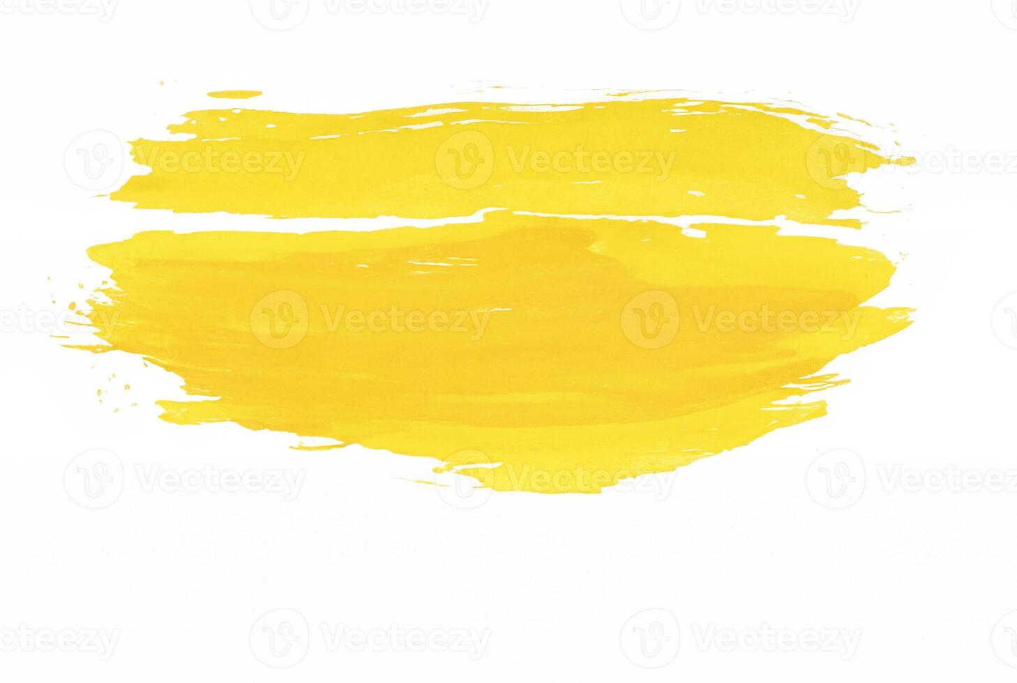 Yellow Paint Abstract Background for Text on White photo