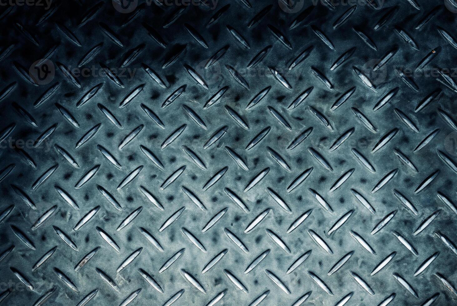 Close-Up of Textured Metal Plate photo