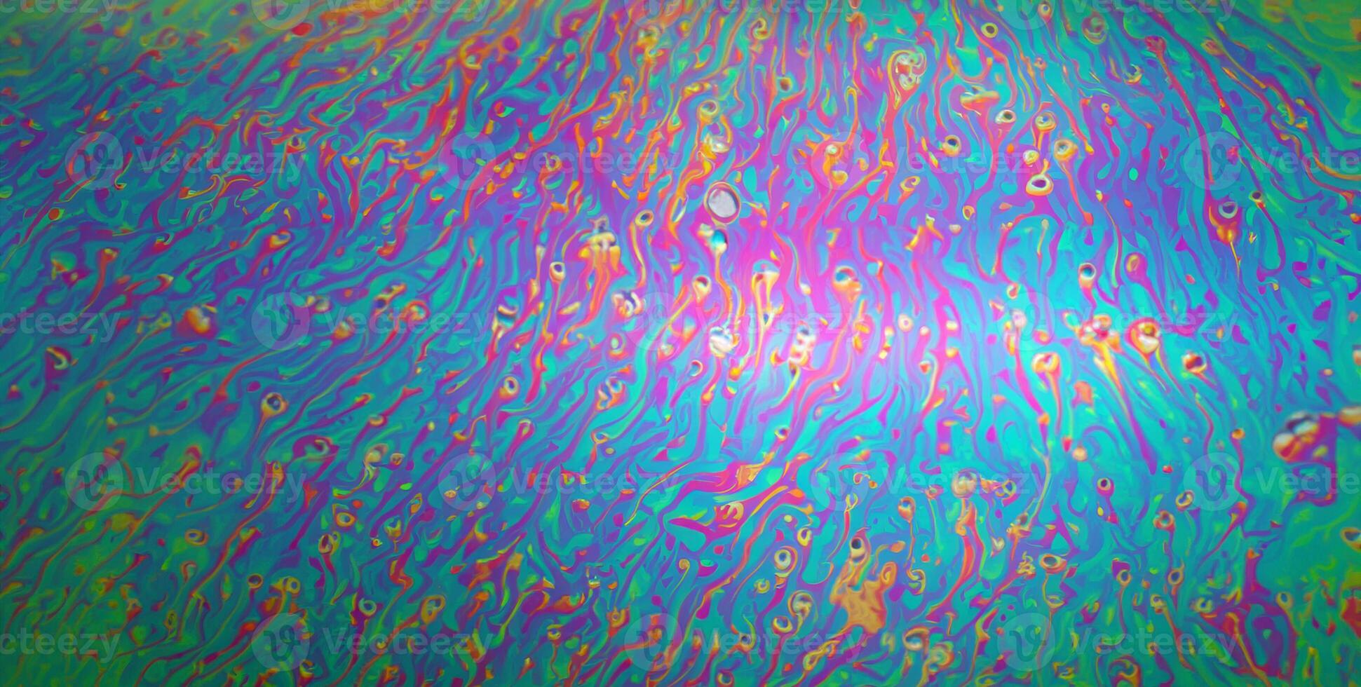 Colorful Soap Bubble with Abstract Liquid Texture photo