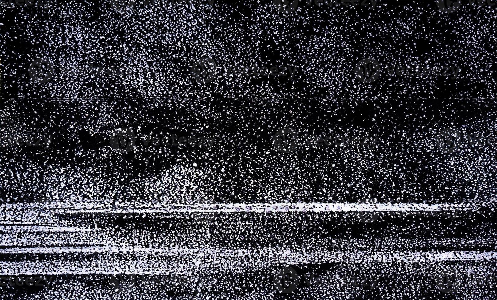 Vintage TV Scan Line Monitor for Glitch Overlay photo