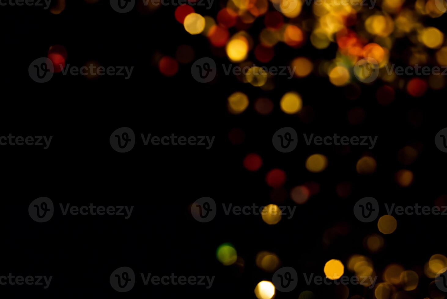 Glittering Lights on Dark Background photo