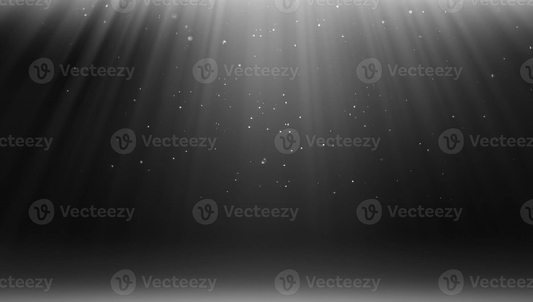 Abstract Dark Background with Falling Light Rays and Particles - 3D Rendering photo