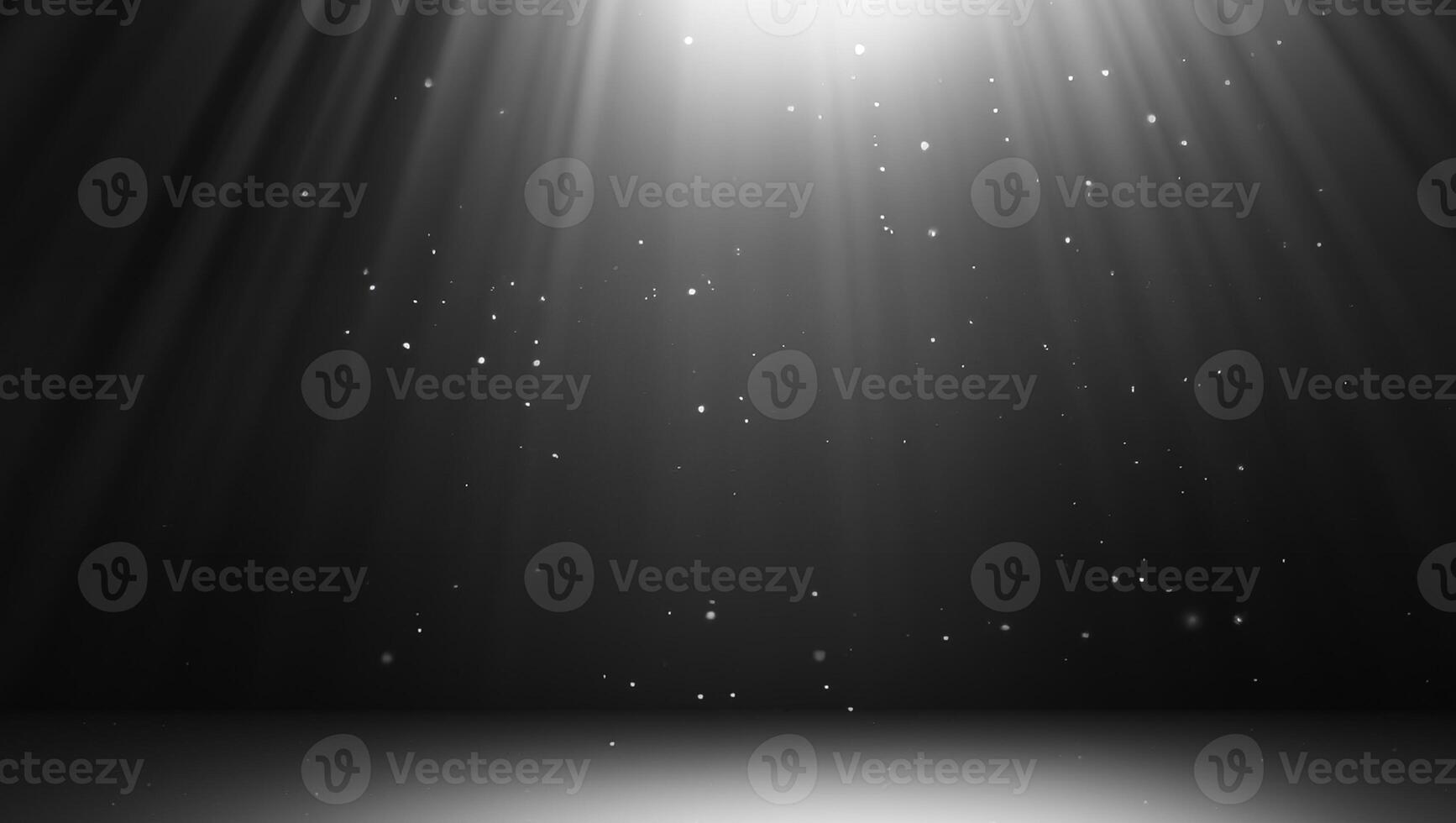 Abstract Background with Dark and Light Particles, Flickering Rays, 3D Rendering photo