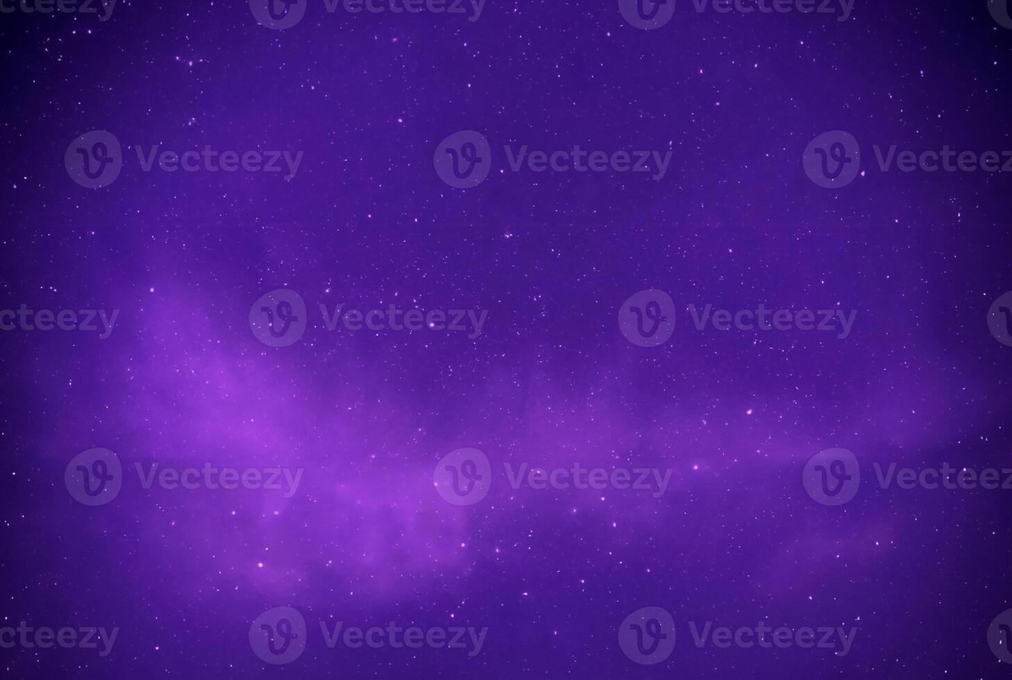 Purple night sky with stars photo